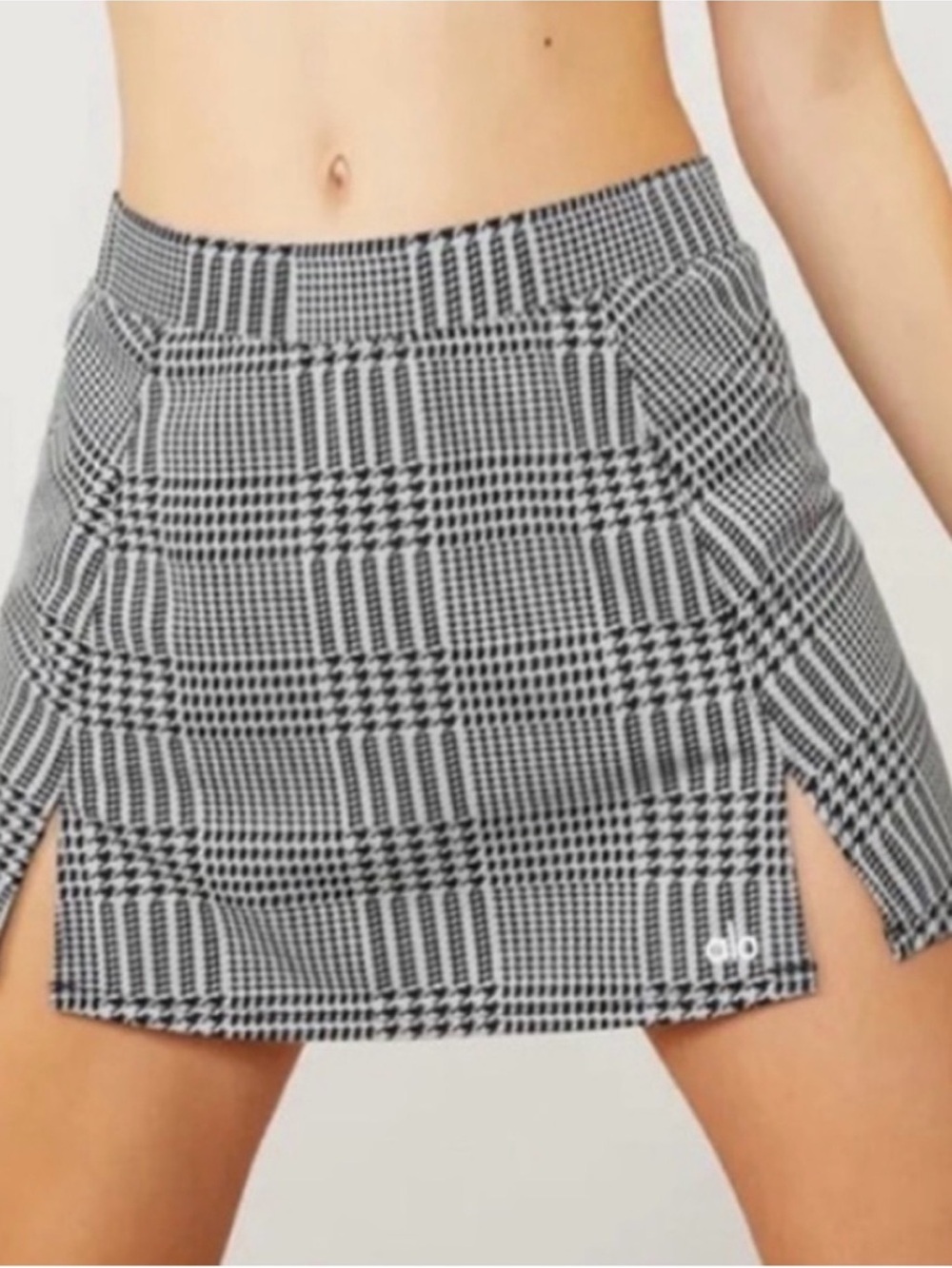 Alo yoga Houndstooth tennis skirt xs